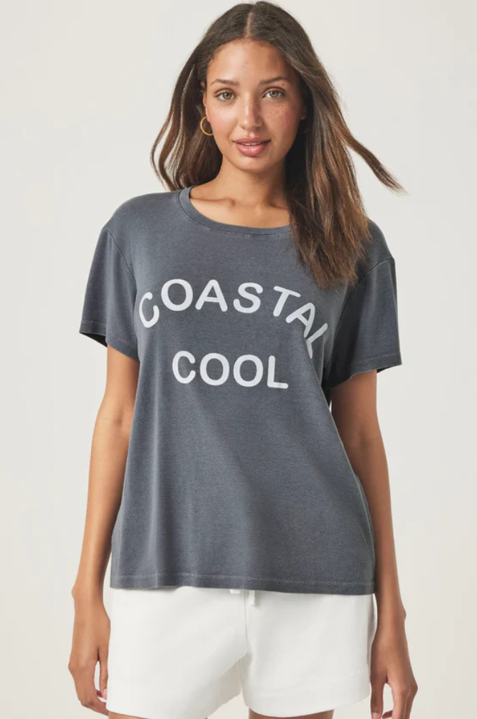 Splendid - Boxy Graphic Tee - Coastal Cool