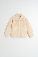 Load image into Gallery viewer, Indi And Cold - Fur Jacket - Cream 650
