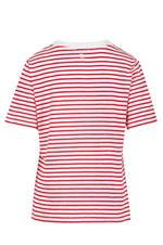 Load image into Gallery viewer, Coster Copenhagen - Striped Tee - White/Red Stripe
