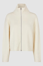 Load image into Gallery viewer, Second Female - Alvera Zip T Neck Knit - Vaporous White
