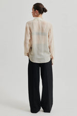 Load image into Gallery viewer, Second Female - Drizzle Lurex Textured Shirt - Pumice Stone
