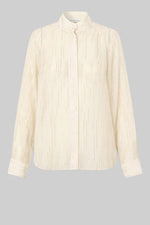 Load image into Gallery viewer, Second Female - Drizzle Lurex Textured Shirt - Pumice Stone
