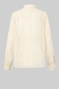 Second Female - Drizzle Lurex Textured Shirt - Pumice Stone