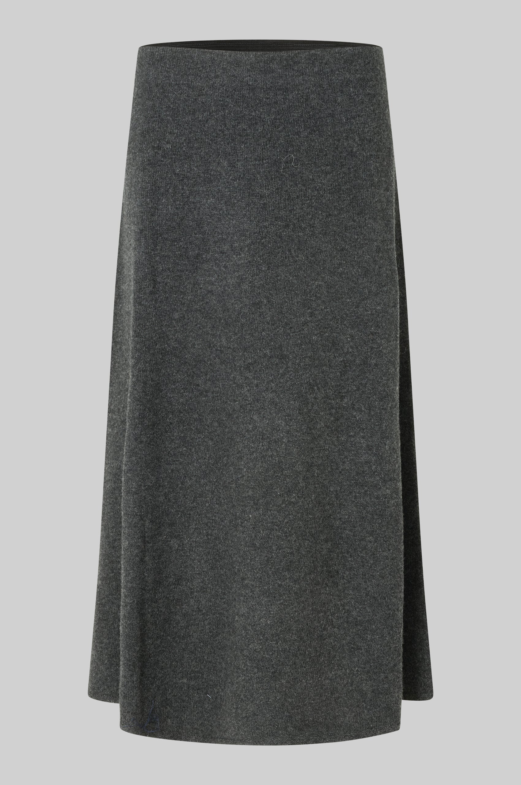 Second Female - Neva Knit Skirt - Dark Grey Melange