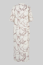 Load image into Gallery viewer, Second Female - Soil Print Short Sleeve Dress - Eggnog
