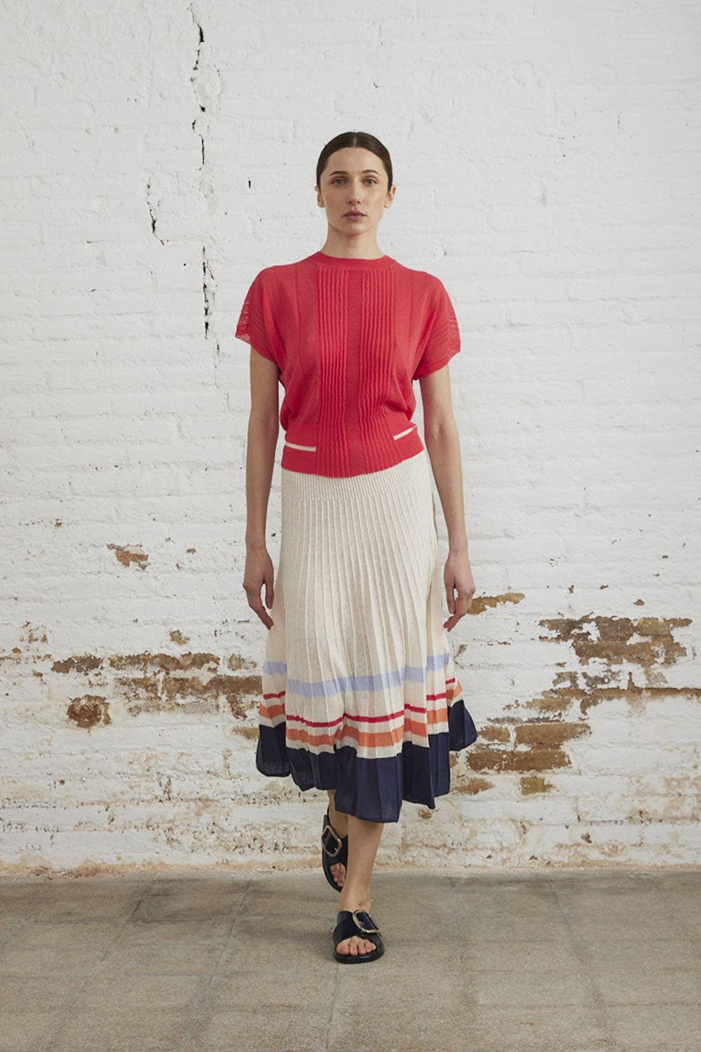 Sita Murt - Knitted Midi Skirt - 9000 One Colour