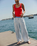 Load image into Gallery viewer, Splendid - Angie Palazzo Pant - Bleached Indigo
