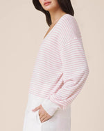 Load image into Gallery viewer, Splendid - Erica Stripe Sweater - White/Firework
