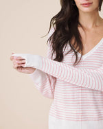 Load image into Gallery viewer, Splendid - Erica Stripe Sweater - White/Firework
