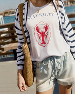 Load image into Gallery viewer, Splendid - Stay Salty  Short Sleeve Tee - Lobster
