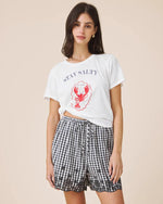 Load image into Gallery viewer, Splendid - Stay Salty  Short Sleeve Tee - Lobster
