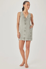 Load image into Gallery viewer, Splendid - Lounge Denim Mini Dress - Eucalyptus
