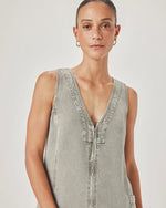 Load image into Gallery viewer, Splendid - Lounge Denim Mini Dress - Eucalyptus
