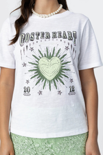 Load image into Gallery viewer, Coster Copenhagen - Tee With Coster Heart Print - Mint Heart/White
