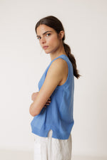 Load image into Gallery viewer, Indi And Cold - Organic Cotton Vest - Azul Britanico 507
