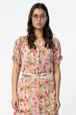 Load image into Gallery viewer, Coster Copenhagen - Top In Floral Fade Print
