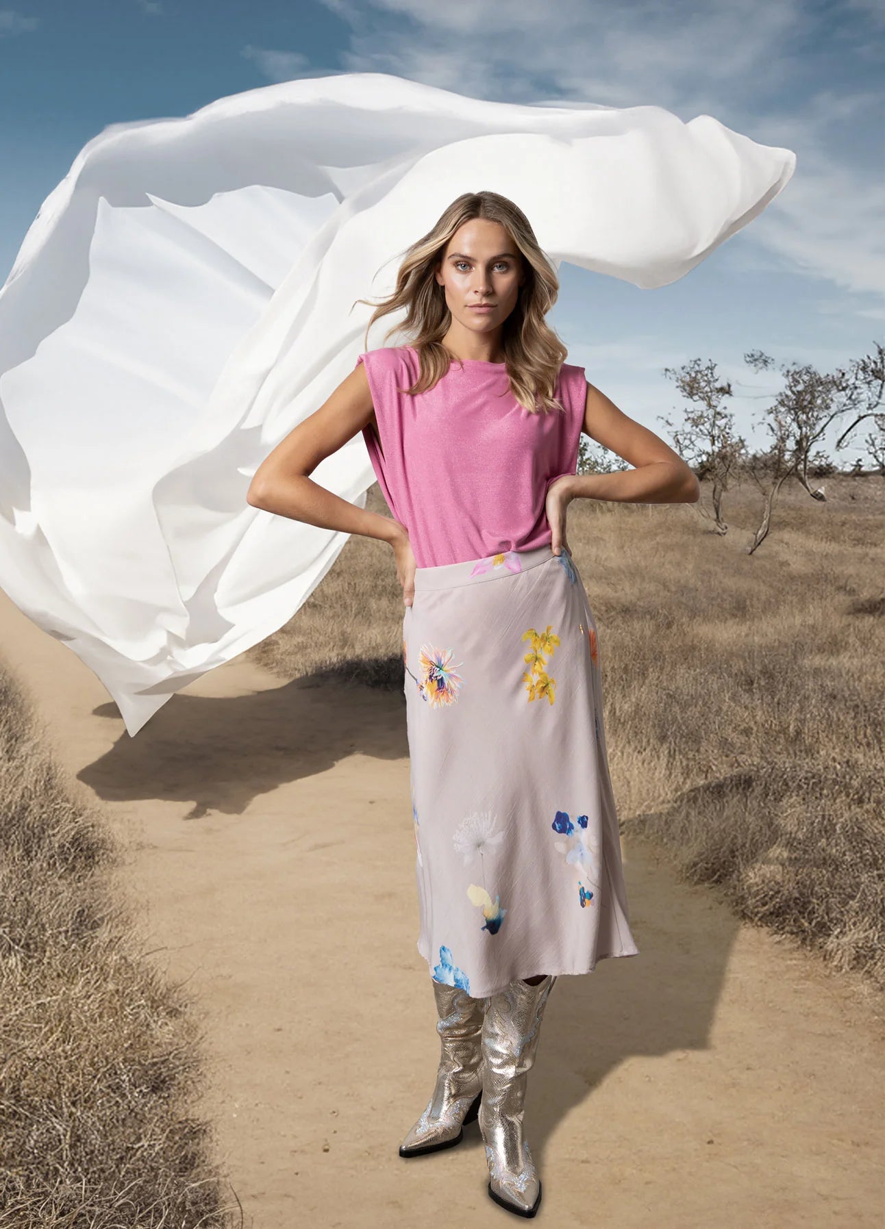 Coster Copenhagen - Top In Lurex Jersey - Bon Bon Pink