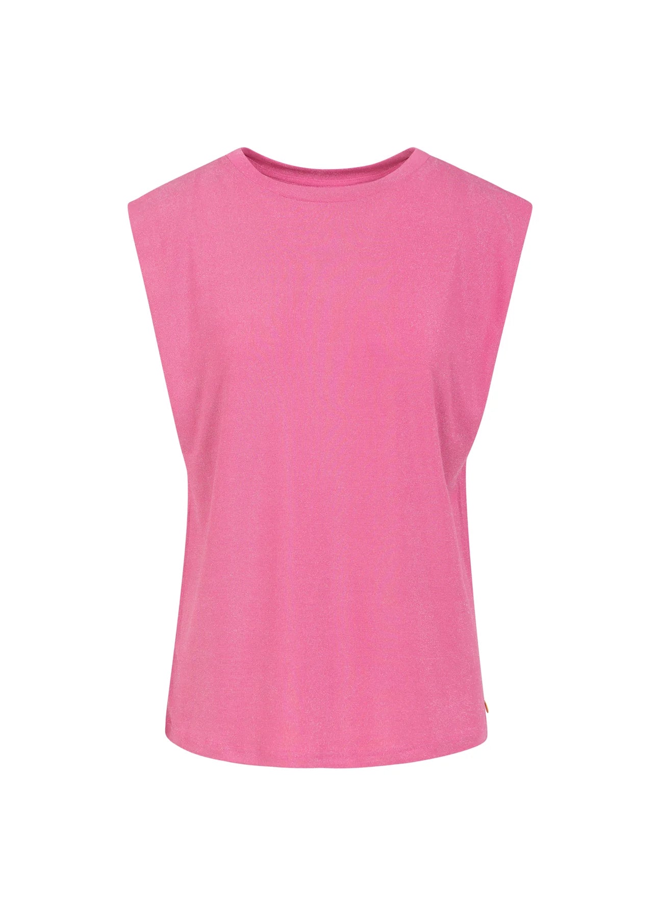 Coster Copenhagen - Top In Lurex Jersey - Bon Bon Pink