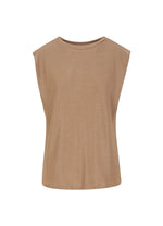 Load image into Gallery viewer, Coster Copenhagen - Top in Lurex Jersey - Warm Sand
