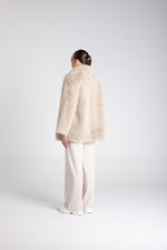 Load image into Gallery viewer, Two T's - Faux Fur Coat - Oat
