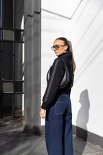 Load image into Gallery viewer, Two T's - Bomber Jacket - Black
