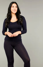 Load image into Gallery viewer, Tani - 3/4 Sleeve Scoop Top - French Navy
