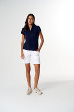 Load image into Gallery viewer, Cloth Paper Scissors - The Collared Henley - Parisian Navy
