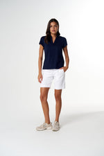 Load image into Gallery viewer, Cloth Paper Scissors - The Collared Henley - Parisian Navy
