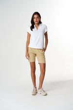 Load image into Gallery viewer, Cloth Paper Scissors - The Collared Henley - White
