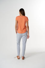 Load image into Gallery viewer, Cloth Paper Scissors - The Shaped Hem Tee - Peach
