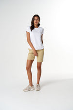 Load image into Gallery viewer, Cloth Paper Scissors - The Shaped Hem Tee - White
