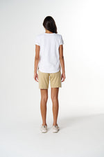 Load image into Gallery viewer, Cloth Paper Scissors - The Shaped Hem Tee - White
