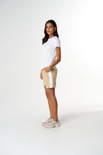 Load image into Gallery viewer, Cloth Paper Scissors - The Shaped Hem Tee - White
