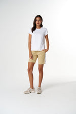 Load image into Gallery viewer, Cloth Paper Scissors - The Shaped Hem Tee - White
