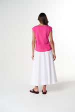Load image into Gallery viewer, Cloth Paper Scissors - The Stranger V Neck Muscle Tee - Carmine Rose
