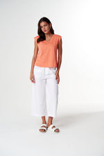 Load image into Gallery viewer, Cloth Paper Scissors - The Stranger V Neck Muscle Tee - Peach
