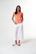 Load image into Gallery viewer, Cloth Paper Scissors - The Stranger V Neck Muscle Tee - Peach
