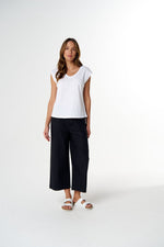 Load image into Gallery viewer, Cloth Paper Scissors - The Stranger V Neck Muscle Tee - White
