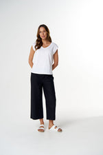 Load image into Gallery viewer, Cloth Paper Scissors - The Stranger V Neck Muscle Tee - White
