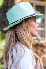 Load image into Gallery viewer, Travaux En Cours - Borsalino Hat - Jade
