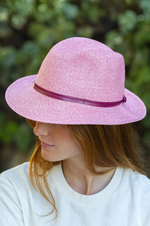Load image into Gallery viewer, Travaux En Cours - Hat  Borsalino - Rosa
