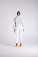 Load image into Gallery viewer, Two T's - Boucle Knitted Cardi - Sea Foam
