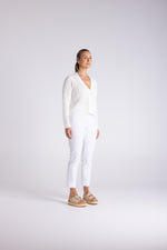 Load image into Gallery viewer, Two T's - Boucle Knitted Cardi - Milk
