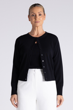 Load image into Gallery viewer, 
Two T's - Isabel Knitted Cardi - Black

