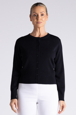 Load image into Gallery viewer, Two T's - Isabel Knitted Cardi - Black
