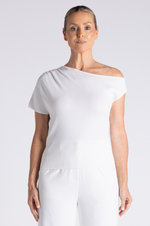 Load image into Gallery viewer, Two T's - Off The Shoulder Knit - Milk
