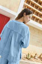 Load image into Gallery viewer, Indi And Cold - Denim-Effect Overshirt - Tejano 105
