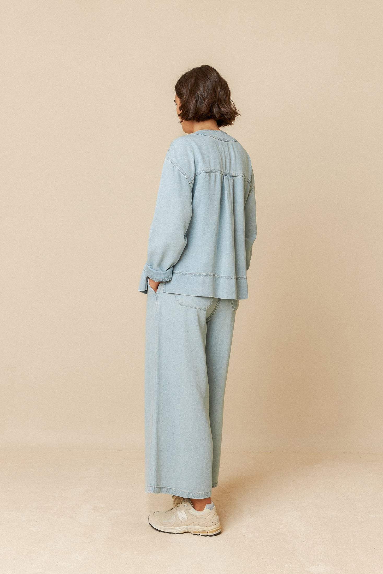 Indi And Cold - Denim-Effect Overshirt - Tejano 105