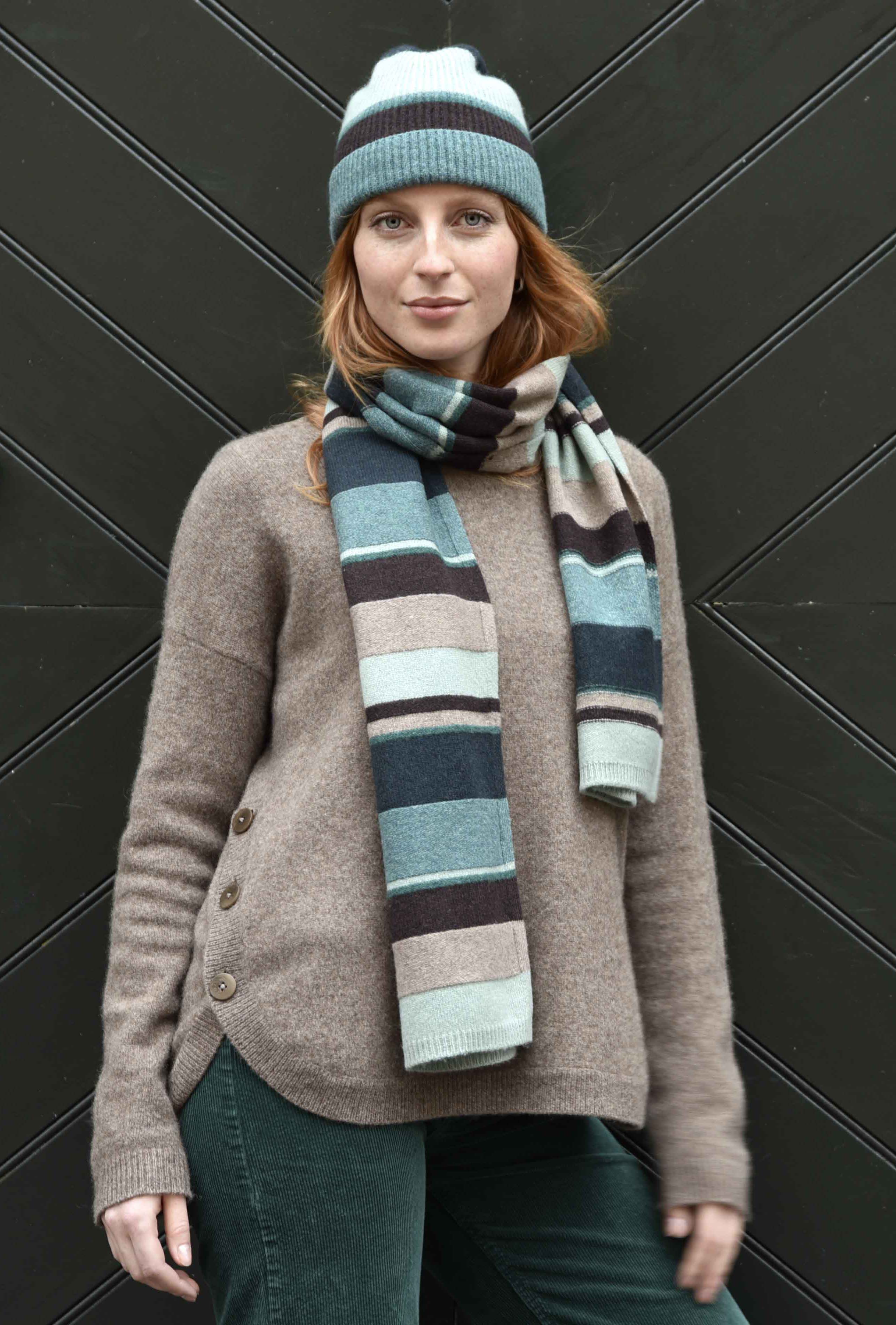 Mansted - Zoe Button Knit - Walnut