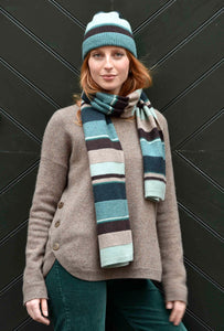 Mansted - Zoe Button Knit - Walnut